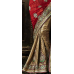 Aristocratic Dual Colored Embroidered Georgette Crape Saree